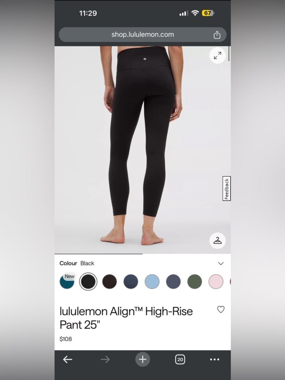 lululemon Align™ High-Rise Pant 25"